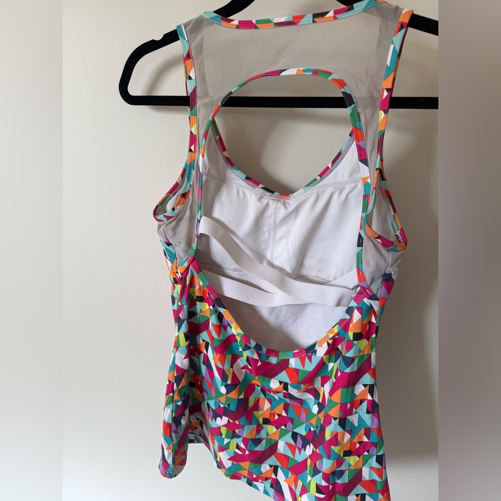 Fabletics Colorful Geometric Racerback Tank - Picture 2 of 5